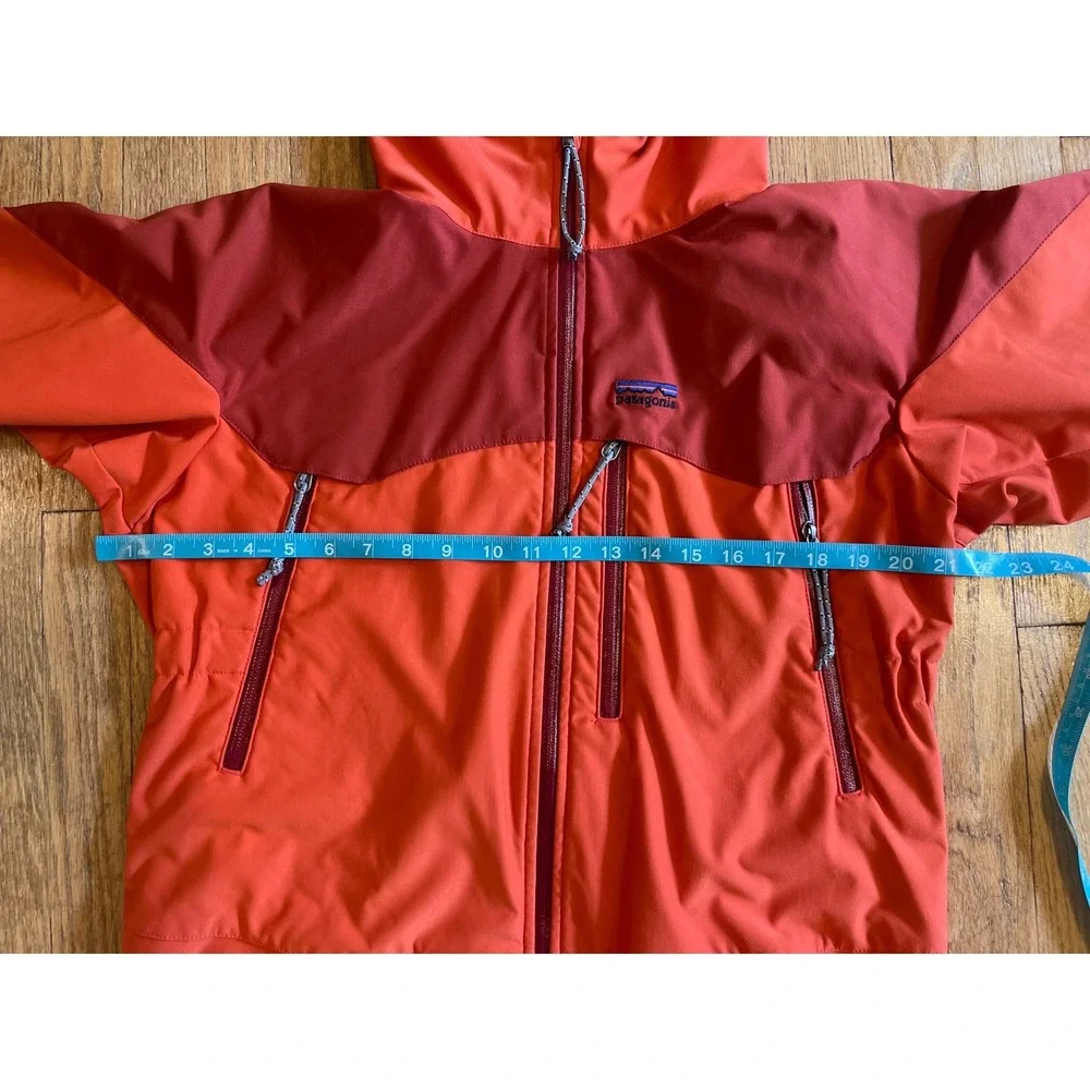 Patagonia Dimension R VTG Orange Red Softshell Jacket Mens S Womens M Full Zip